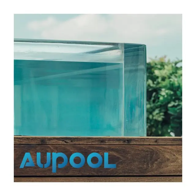 AUPOOLサスペンドアクリルPMMAルーサイトプレキシガラス透明透明屋外スイムプール
