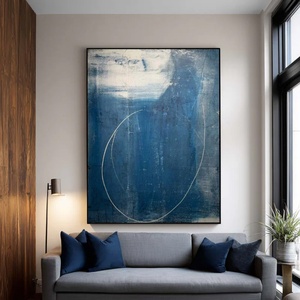 Pintura al Óleo Abstracta Moderna Sin Marco, Simple, de Gran Tamaño, con Líneas Texturizadas en 3D, Decoración para el Hogar, Arte Mural para el Pasillo - Product Image 1