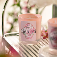 Huaming personnalisé décoration de la maison souvenirs de mariage tortue bocal en verre bougie de soja parfumée fleur de cerisier Sakura bougies parfumées