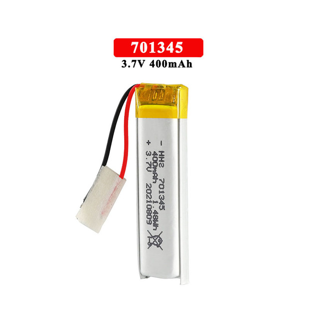 UN38.3 KC 701345 Ternary Lithium Battery High Quality 3.7V 400mAh 701345 Lipo Battery for Smart Lock Walkie-talkie Radio