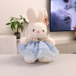 Peluche all'Ingrosso, Giocattolo di Peluche a Forma di Coniglio, Animale Imbottito Carino 35cm con Vestito Floreale, Giocattolo per Distributori Automatici - Product Image 6