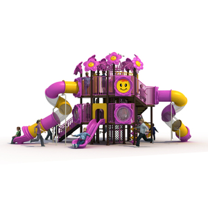 Parque Infantil de plástico con diseño colorido para niños, juegos al aire libre - Product Image 1