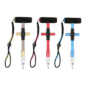 Extractor de anzuelos portátil en forma de T de aleación de aluminio, extractor de anzuelos de garganta profunda con bloqueo, herramienta de pesca al aire libre - Product Image 1
