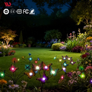 Luces Solares LED para Exteriores con Cambio de Color, IP65, Decorativas con Forma de Mariposa, para Jardín - Product Image 1