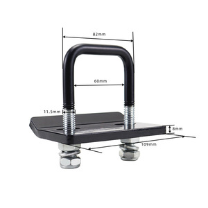 Portaequipajes <span class=keywords><strong>de</strong></span> bicicleta montado en enganche antisonajero <span class=keywords><strong>de</strong></span> alta resistencia con estabilizador <span class=keywords><strong>de</strong></span> perno en U - Product Image 4