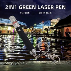 Kuleyo LP718 - Puntero Láser Verde y Linterna 2 en 1, Potente, con Luz de Estrella, 532nm, Alcance de 100-5000m - Product Image 2