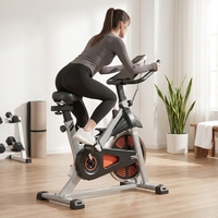 Bicicleta de Spinning Profesional Comercial para Gimnasio, con Freno de Fieltro de Lana, Modelo Cardio Master