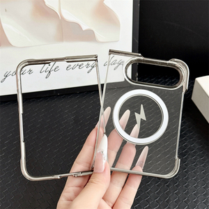 เคสใสเคลือบหรูหราแบบแม่เหล็กสำหรับ iPhone Ultra 18 รองรับการชาร์จไร้สาย พร้อมเลนส์ยกป้องกัน - Product Image 3