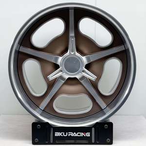 Jantes forgées Bku en 2 pièces, 18, 19, 20 pouces, 5x120.65, jantes en alliage polies sur mesure à fond profond pour Chevy <span class=keywords><strong>Chevrolet</strong></span> Bel Air Impala <span class=keywords><strong>Nova</strong></span> - Product Image 3