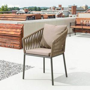 Silla de Jardín Moderna de Mimbre para Comedor, Sala de Estar, Hotel, Parque, Patio, Apartamento, <span class=keywords><strong>Muebles</strong></span> de Jardín para Exteriores - Product Image 1