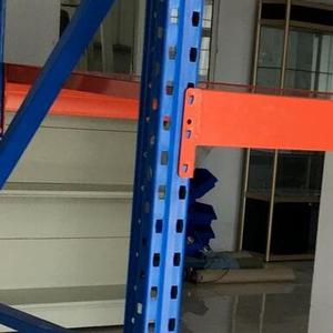 מסגרת אחסון פלדה מהודנת כבדה עם מדפי מתכת תמיכה חזקה משמש במחסנים. - Product Image 4