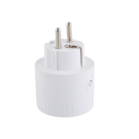 Adaptador de Enchufe Europeo para Viajes, 10A, 100-240V CA, Conexión a Tierra Estándar, con 1 Tomacorriente y 1 Puerto USB-A