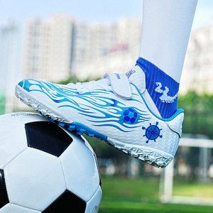 Zapatos de Fútbol Unisex con Parte Superior Sintética, Suela de Goma con Tacos AG para Césped Artificial, Entrenamiento para Niños y Adultos, Forro de Malla, EVA de Primavera - Product Image 2