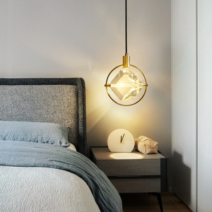 Luxury Rechargeable Crystal LED Pendant <b>Light</b> Bar Counter for Bedroom & <b>Dining</b> Room with Wireless Remote Control Model - Product Image 6