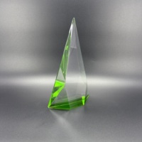 Vente directe d'usine, personnalisation de la mode, meilleur trophée en cristal de luxe, trophée en cristal rond