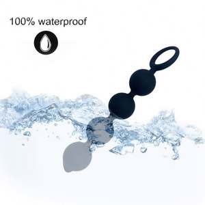 ボール型アナルプラグ シリコン素材 アナルビーズおもちゃ、膣ボール ケーゲルエクササイズ 女性用セクシー、4個入りアナルおもちゃ 男女兼用 - Product Image 3