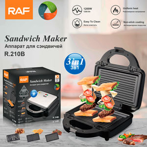 RAF Bandeja para hornear Sándwich intercambiable Waffle Steak 3 en 1 Sandwichera Normativa Europea Cake Pan - Product Image 6