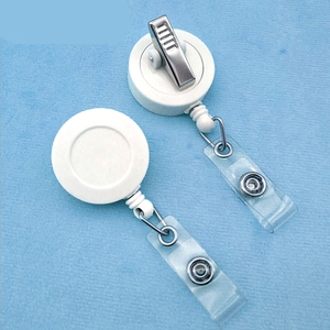 Porte-clé Yoyo personnalisé en gros bobine d'insigne rétractable à sublimation d'identité d'infirmière interchangeable avec pince crocodile en métal - Product Image 2