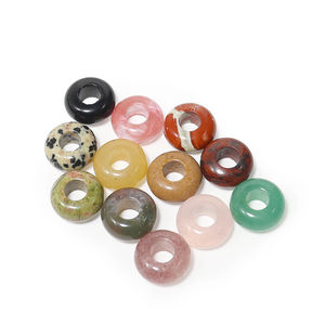 Perles d'abacus en cristal naturel à gros trous pour la guérison, la méditation, l'énergie des chakras, la prière, la décoration de la <span class=keywords><strong>maison</strong></span> et du bureau, cadeau spirituel - Product Image 3