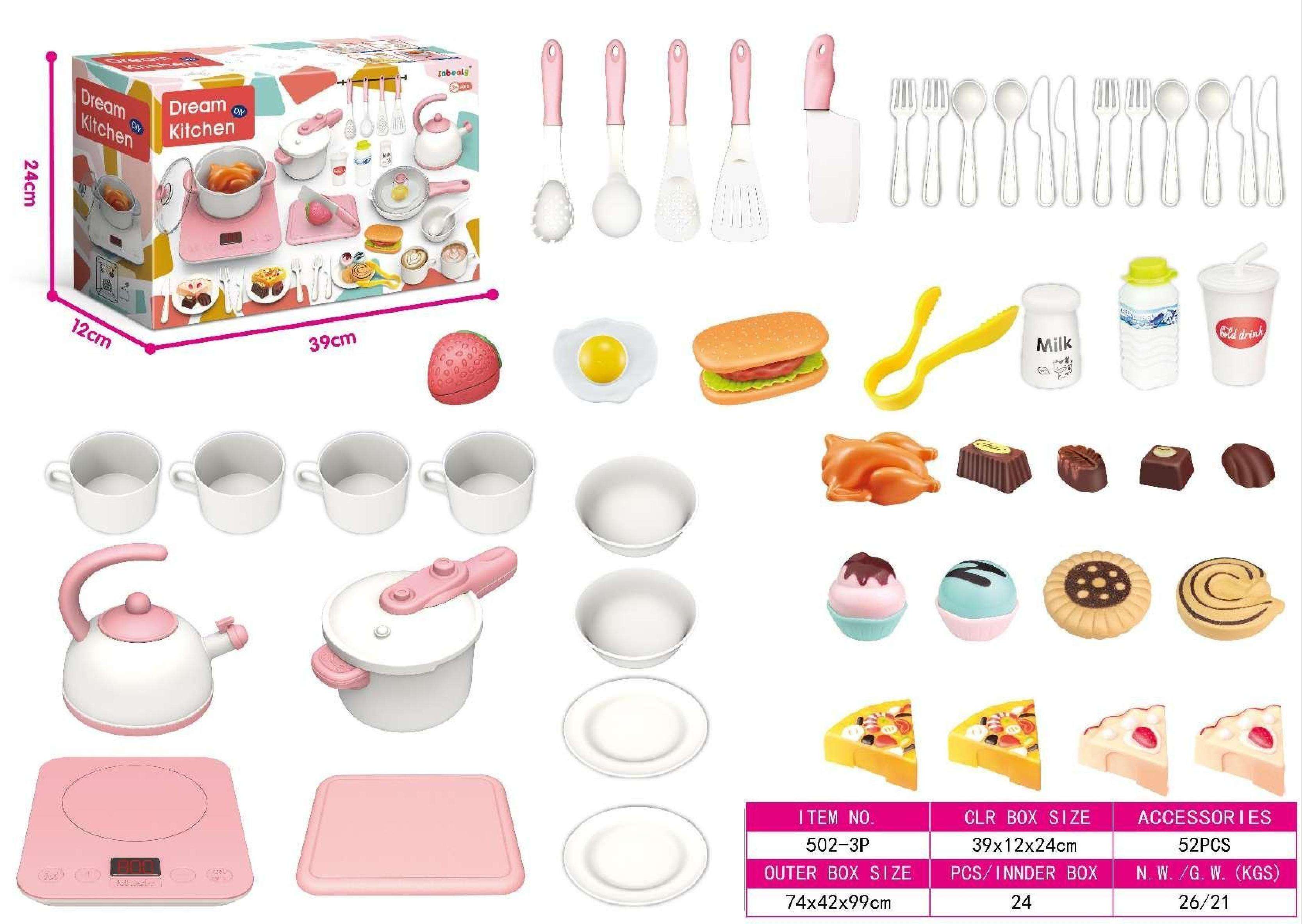 502-3P Pink - Induction cooker + Pressure cooker + Kettle