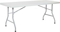 Vente en gros d'usine de pieds en fer métallique portables en plastique de 6 pieds de table pliante pour jardin, banquet, mariage