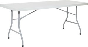 Vente en gros d'usine de pieds en <span class=keywords><strong>fer</strong></span> métallique portables en plastique de 6 pieds de <span class=keywords><strong>table</strong></span> <span class=keywords><strong>pliante</strong></span> pour jardin, banquet, mariage - Product Image 5