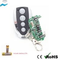 Télécommande sans fil pour ouvre-porte de garage 433 MHz