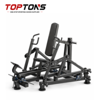 Machine de presse pectorale assise isolatérale à charge par plaques TOPTONS, personnalisable OEM/ODM, avec démarrage au pied, pour salle de sport commerciale