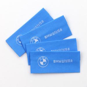 Étiquettes de col et de lavage en satin de polyester tissé haute densité, personnalisées avec logo privé, motif damassé, pliées au centre, pour vêtements - Product Image 6