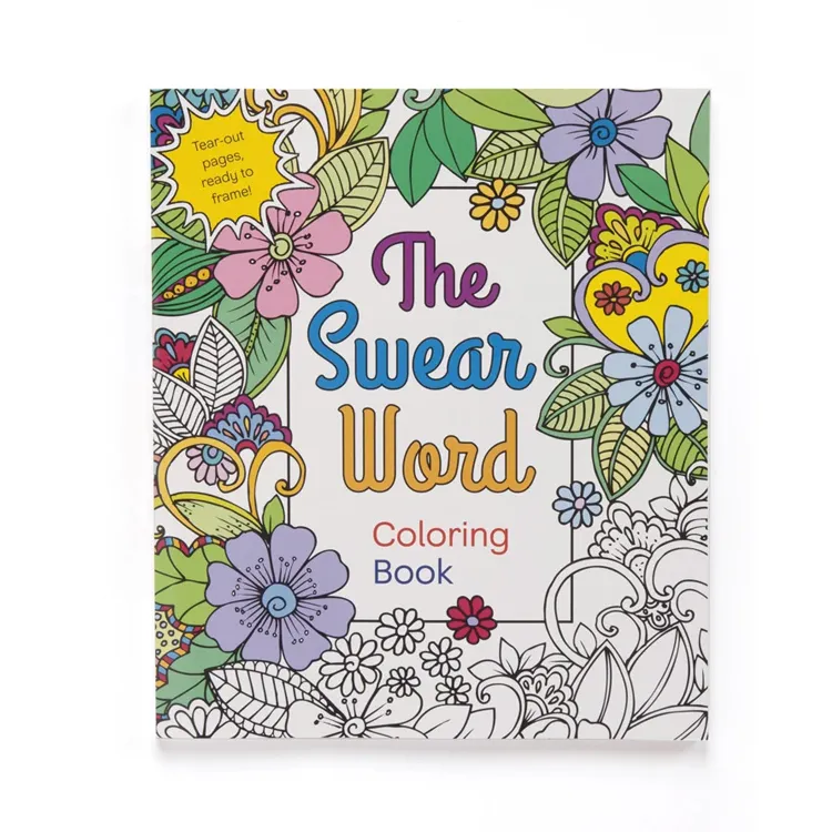 Custom Kids Fashion Erasable Coloring Book For Adult Printing Color
