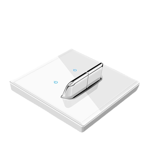 EU Anh Phong Cách Trắng Phổ 2Gang 2-Way Ổ Cắm Điện Và 1Gang Chuyển Đổi Ánh Sáng Tempered Tường Thiết Lập Lại Thiết Bị Chuyển Mạch Điện Và Ổ Cắm - Product Image 2