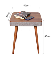 HANYEE Offre Spéciale meuble professionnel sans fil, Table d'appoint intelligente, Simple, en bois massif, haut-parleur à dents bleues, Table basse