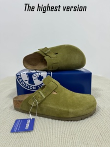Sandalias Ortopédicas de Gamuza Vacuna y Pantuflas de Corcho con Soporte de Arco, Ligeras, Inspiradas en s-Factory Direct - Product Image 3