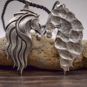 Pendentif Tête De cheval Talisman Mignon Animal Crinière Cheval Charme Collier Amulette Cadeau <span class=keywords><strong>Bijoux</strong></span> - Product Image 5