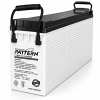 Batterie AGM à décharge profonde 12V 200Ah, modèle PATTERN, approvisionnement direct usine pour stockage d'énergie solaire, télécommunications et alimentation de secours UPS
