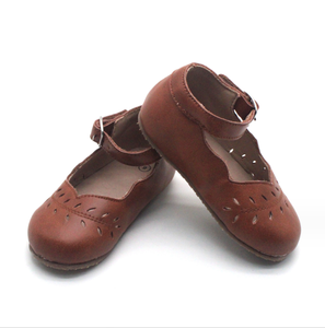 Zapatos Mary Jane Retro Clásicos para Niñas, de Cuero Encerado Calado, para Primavera y Otoño, Zapatos de Princesa para Niñas Pequeñas - Product Image 6