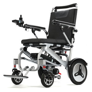 Silla de ruedas de viaje eléctrica de aleación de aluminio de gran venta 2025, silla de ruedas eléctrica ligera de plegado rápido para discapacitados - Product Image 1