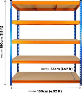 Étagère de rangement industrielle robuste et réglable pour <span class=keywords><strong>garage</strong></span> - Product Image 5