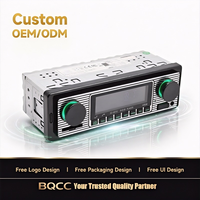 Autoradio MP3 BQCC simple DIN avec lecteur radio FM, Bluetooth, USB, AUX, lecture de musique, unité centrale universelle classique pour BMW, KIA, FORD