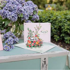 Cartes de remerciement et de bénédiction 3D écologiques au design moderne avec fleurs pour la Fête des Mères, enveloppe et message inclus, vente en gros - Product Image 6