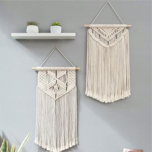 ديكور دي ستايل أفريقي شامبري معلق إن مكرمي إيديس سوس سول مورايل دي سبيس فو بوهيم جونك مير - Product Image 4