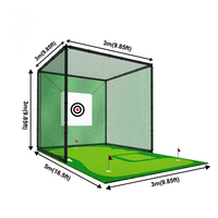 Heavy Duty Golf Frapper Net Simulateur Golf Formation Net 3x3 Conduite Pratique Golf Cage