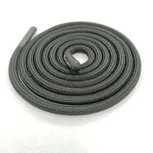 Custom Black Round Soft Polyester Cord RPET Material <b>Drawstring</b> Hoodie Cord Wholesale - Product Image 6