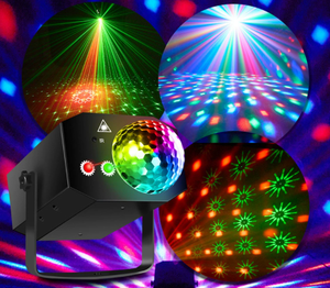 Lumières <span class=keywords><strong>laser</strong></span> LED rotatives activées par le son, <span class=keywords><strong>prix</strong></span> d'usine, lumières de scène de fête disco DJ - Product Image 4