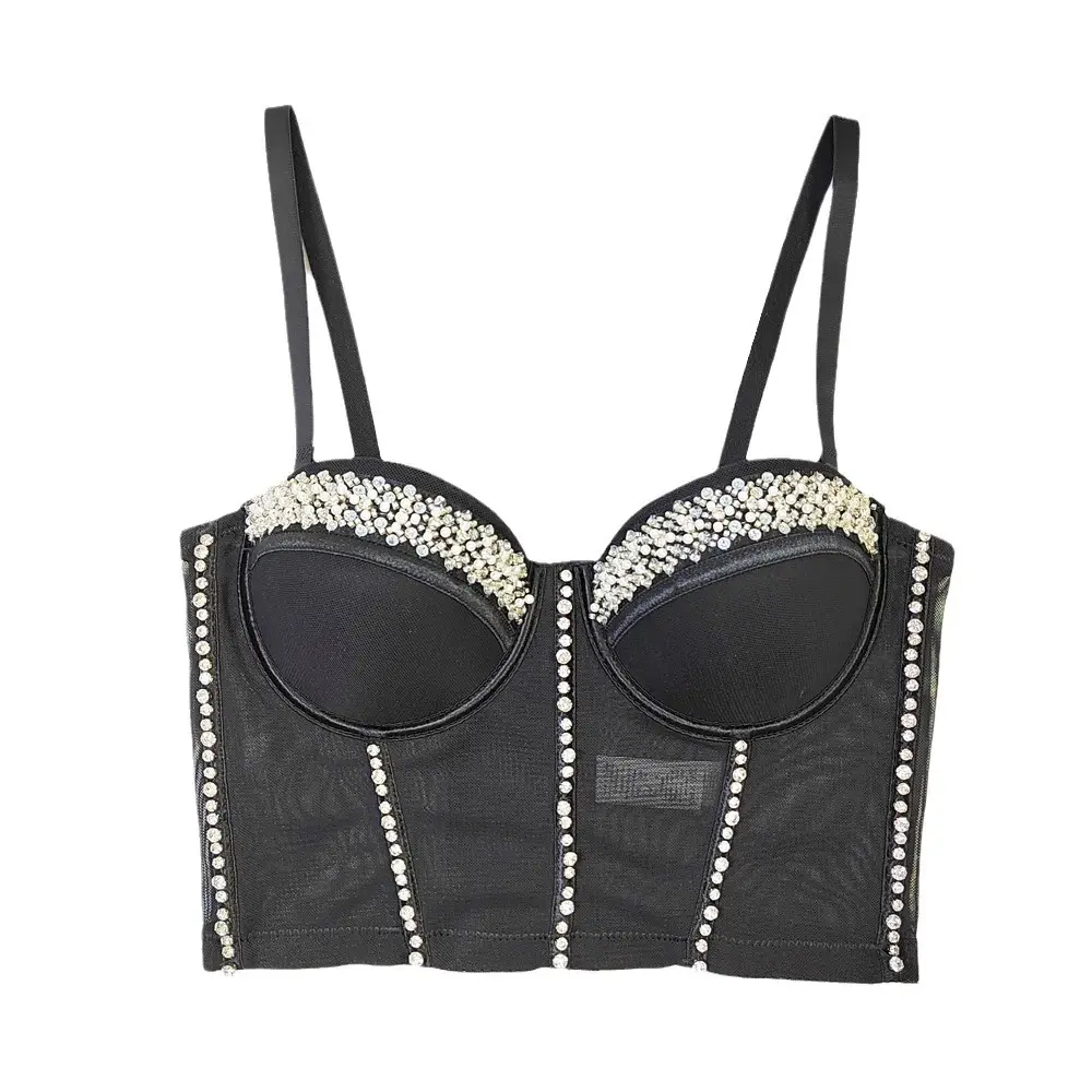 Tunique de luxe faite à la main en diamant pour femmes élégantes, tunique corsage, soutien-gorge bustier bustier Alibaba, col carré, meilleurs produits fournisseurs