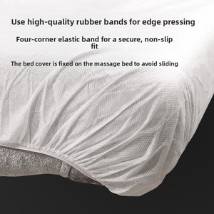 Cubrecama Desechable Transpirable de Tela No Tejida, Resistente al Aceite y al Polvo, con Orificio Especial para Camillas de Masaje en Salones de Belleza - Product Image 4