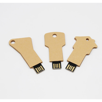 Oferta Especial: Memoria USB Ecológica Hecha de Papel Reciclado, Pendrive con Forma de Llave y Logotipo Personalizado, 16GB 32GB 64GB 128GB