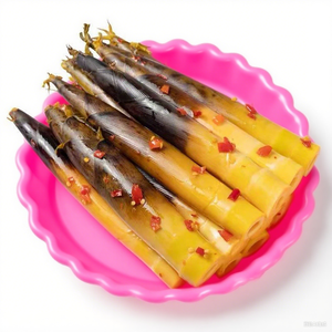 Tendres pousses de bambou épicées, pelées à la main, collation décontractée, qualité des meilleurs montagnes et eaux - Product Image 2