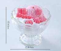 Lilin Aroma Kedelai Bentuk Dessert Realistis Unik, Souvenir Pernikahan, Hadiah Ulang Tahun, Lilin Wangi Bentuk Cup Es Krim