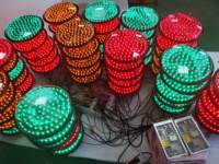Module de signalisation routière LED CadSolar 300 mm, tricolore, boule complète, étanche IP65, pour projets de contrôle du trafic